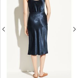 Vince Slip Skirt Coastal Blue Size Small